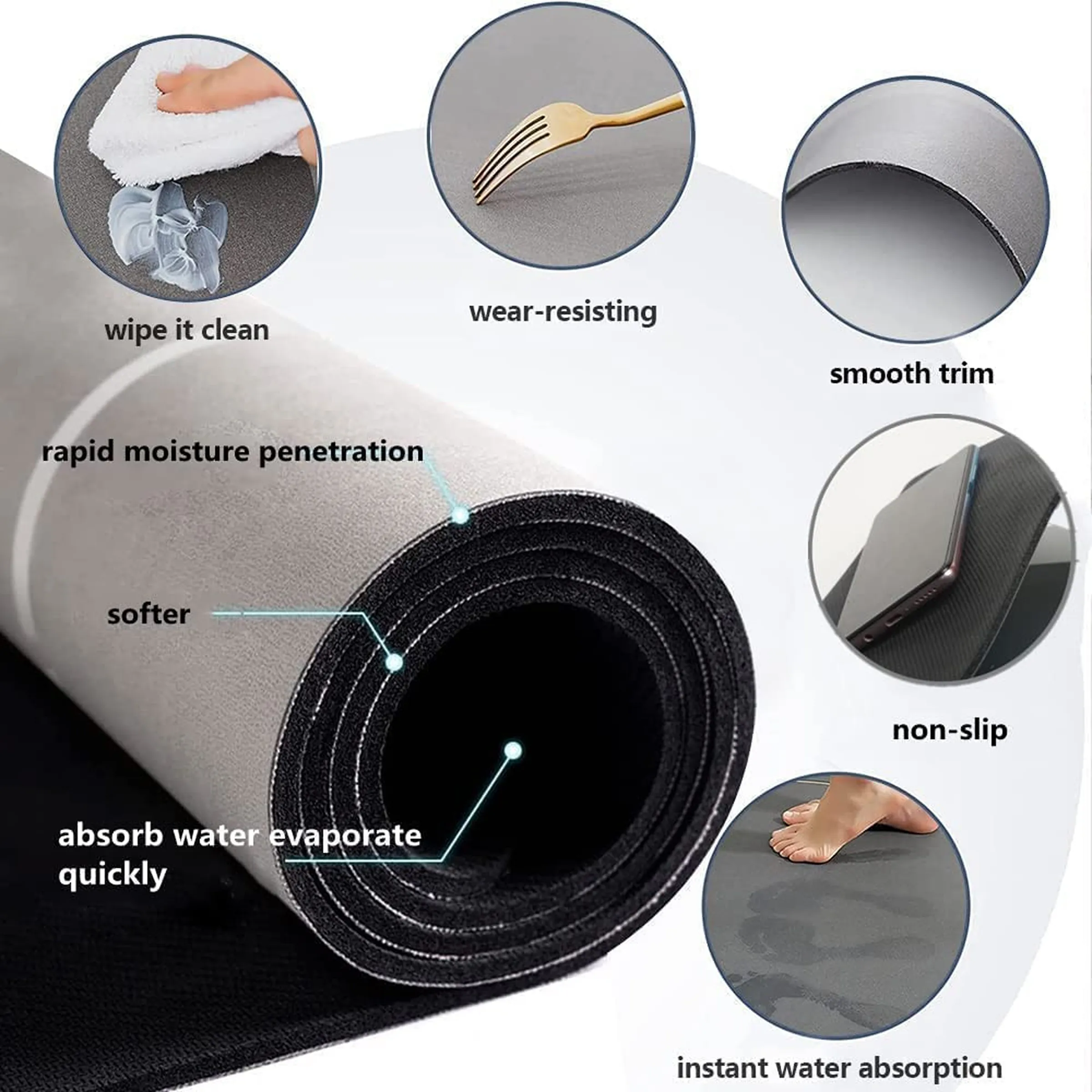 2 Pcs Kitchen Floor Mat-3