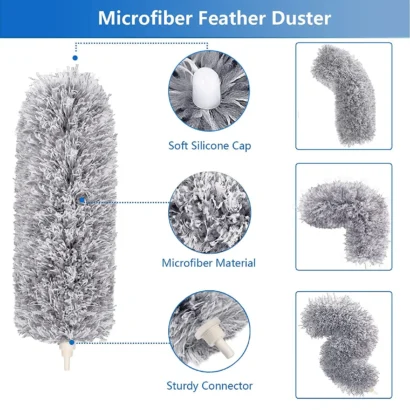 Micro Fiber Fan Cleaning Mop-3