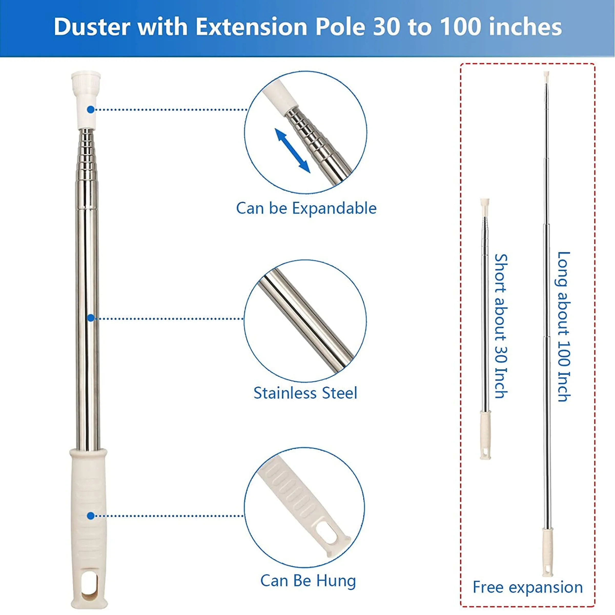 Micro Fiber Fan Cleaning Mop-2