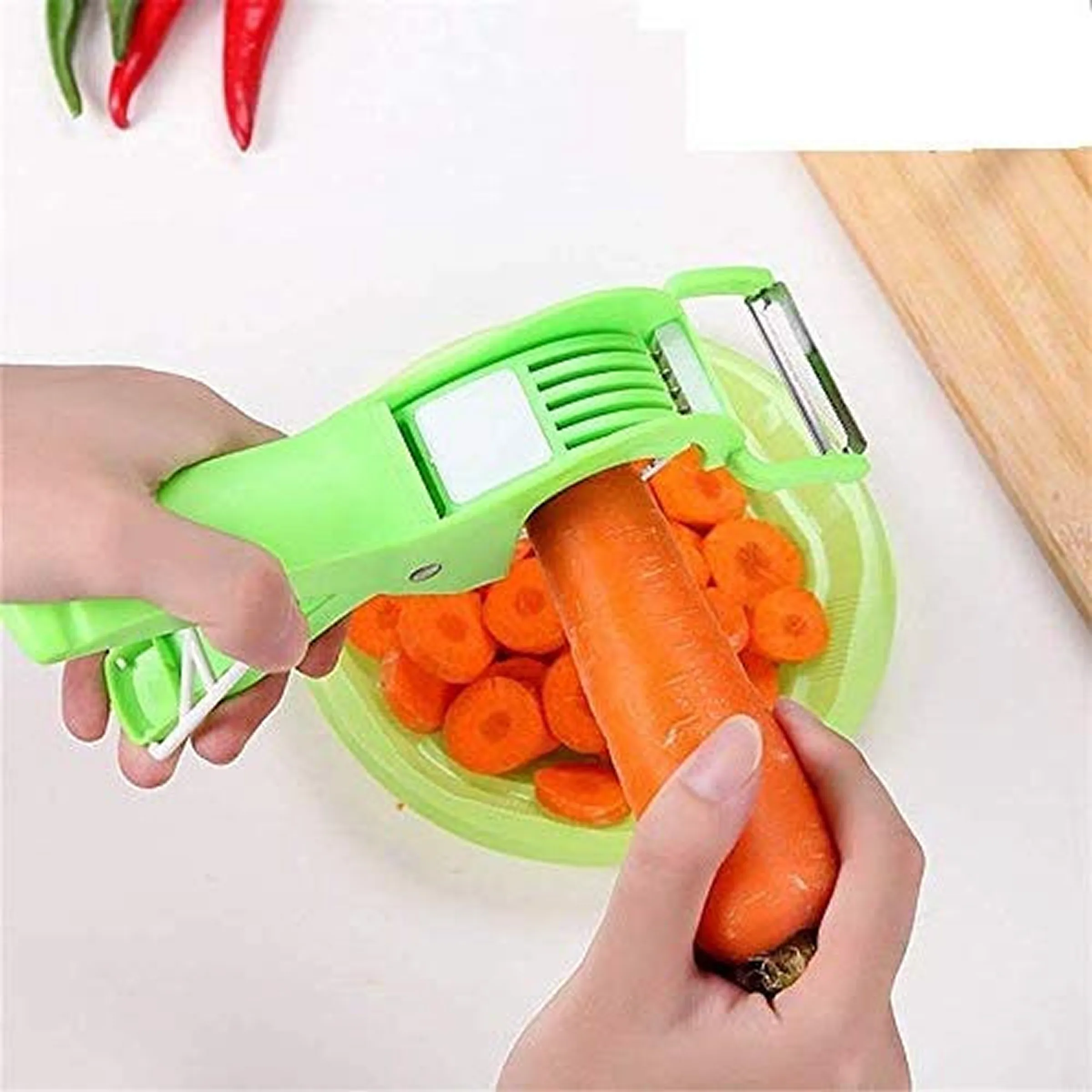 2 in 1 Veg Cutter & Peeler-3